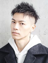 カットもパーマもイケメンパラダイス Men's天王寺 Men’sソフトスパイキー × シャープフェード