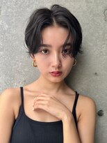 ロンド 銀座(Lond)&nbsp;☆【春日】オリーブグレー/ショート/顔周りレイヤー髪質改善122