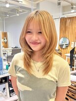 ネオリーブウリ 二子玉川店(Neolive uri)&nbsp;ミディアムヘア暗めカラーデザインカラーフェイスフレーミング