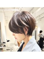 ジュベ 別府店(juve.)&nbsp;別府ショートボブ顔まわりレイヤーカット髪質改善カラー30代