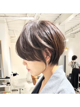 ジュベ 別府店(juve.) 別府ショートボブ顔まわりレイヤーカット髪質改善カラー30代