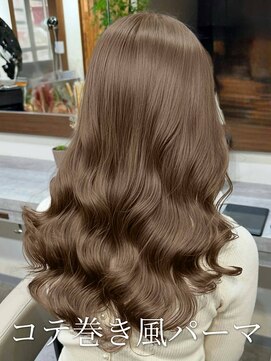 パーマ#パーマスタイル#コテ巻き風パーマ#レイヤーカット