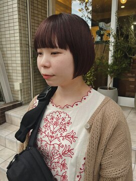 ハク メゾン(HaKU maison) ぱつっとワイドバング/切りっぱなしボブ/前髪ストレート/