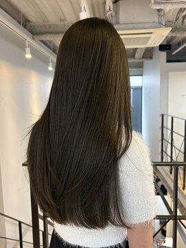 ヌープヘアーアイス(NUUP.hair ici) ★ブリーチなしオリーブグリーンオリーブグレージュ春カラー