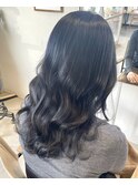 透明感グレージュ×レイヤーカット