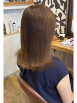 桃の木 ヘアー(桃の木 hair) ワンカラーで作るミルクティーベージュ