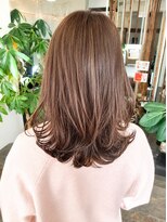 サラジュ 西宮北口店(SARAJU) 【峯口弘憲担当】大人フェミニンミディ×シアーブラウン