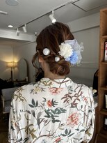 ハク メゾン(HaKU maison)&nbsp;ゆるっとルーズシニヨン浴衣まとめ髪