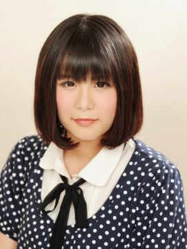 コルプルーム(Cor purum) 黒髪小顔ナチュラルボブ。