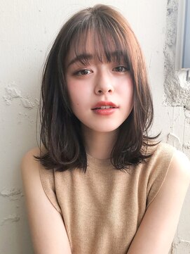 キリ 表参道(kyli) 小顔カットボブルフ大人かわいいピンクベージュ薄めバングくびれ