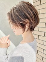 コール ネックス ザ サロン 表参道(COALL nex the salon) 【coall表参道】ひし形丸みショートボブくすみカラー　趙