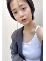 キコ 天神大名西通り店(kico)&nbsp;kico☆ブルーグレージュ×オン眉ショート×ボブショート