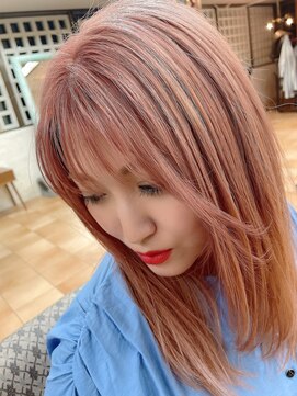 ヘアー デザイナーズ クルー ドルフィン(HAIR DESIGNERS CREW dolphin) #韓国風ヘア pink violet