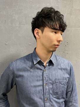 ロバーツ 国立(ROBERTS) メンズパーマツーブロックマッシュ<理容室><国立/国立駅/メンズ>