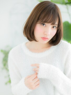 プリモア サロン ハナレ 綾瀬(primoA salon HANARE) 綾瀬/髪質改善/カーキベージュ×大人な前下がりボブc