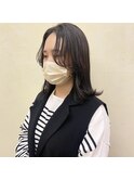 ミディアム / うざバング / センター分け【IN SIDE OUT+】