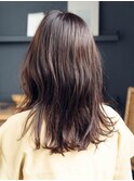 かきあげ前髪風ロングスタイル♪