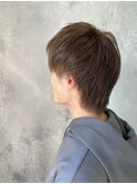 MEN’SHAIR ウルフ アッシュブラックカルマパーマベリーショート