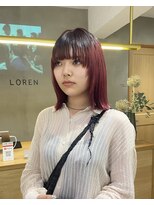 ローレン(LOREN)&nbsp;【LOREN】赤髪デザインカラー、カット