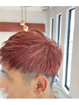 ホワイトストーン WHITE STONE 熊本ハイトーンオレンジメンズカラー20代ヘアカラー