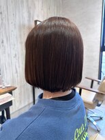 エヌアンドエー 杉戸高野台店(N&A)&nbsp;切りっぱなしボブ ハイライト/白髪ぼかし/白髪染め#1