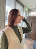 パツッとボブにフェイスレイヤー