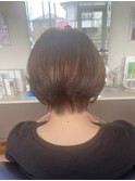 ショート/40代/50代/パーマ/くびれ/ハンサムショート/