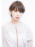 前下がりボブ・ 内巻きワンカール・ ボブショート・暗髪