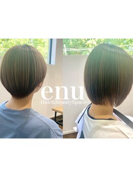 頭の形に合わせた美しいシルエット◎髪質、クセを活かしたカット技術で360°どこから見てもキレイを♪