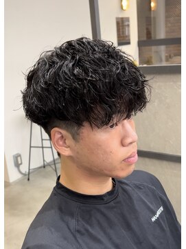 スイッチ(men's SWITCH) 大分メンズ無造作シャドウパーマスパイラルマッシュツーブロック