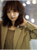 ゆるふわパーマミデイアム癖毛風大人パーマ３０代４０代５０代