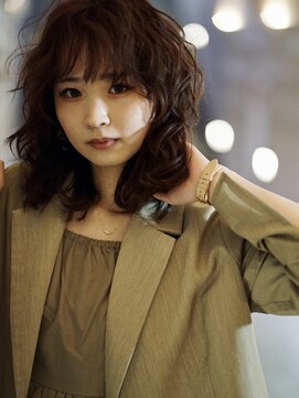 ベロニカ ゆるふわパーマミデイアム癖毛風大人パーマ【ミニボブ】