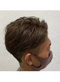 オールバック　サイドパート