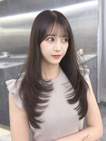 マウルルナ(MAEUL luna)&nbsp;レイヤーカット　ワンカール　グレージュ【MAEUL luna 桔川】