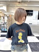 ボブ/シンプルボブ/ミルクティーベージュ