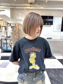 テテ(TETE) ボブ/シンプルボブ/ミルクティーベージュ