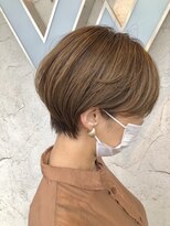 サンタフェ 柳津店(Santa'Fe) Santa'Fe式脱白髪染め白髪ぼかしカラー/ショート