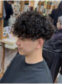 スパイラルパーマ/メンズパーマ/マッシュパーマ/波巻きパーマ