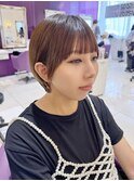 京都美容室　丸みショート　京都髪質改善　進詩織
