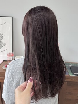 ヘアー アイス 御器所本店(HAIR ICI) ブリーチなしカシスカラー秋カラー冬カラーボルドーレイヤー