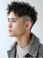 カットもパーマもイケメンパラダイス Men's天王寺 Men's束感ショート×フェードサイド