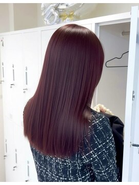 ワンズ リー 上大岡店(One's ly) イメチェンピンクベージュ アンブレラカラー前髪