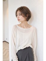 バグズ ヘアデザイン 桔梗が丘店(Baguz HAIR DESIGN)&nbsp;丸みショートハンサムショート耳掛けショート小顔ボブシースルー