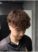 波巻きパーマ/ベリーショートメンズ/シャドウパーマ