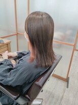 エルベ 内原店(elve) インナーカラー×オレンジ