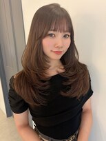 スティル ヘアアンドアイラッシュ(STILL hair&eyelash)&nbsp;ボリューム感のあるレイヤーカット×チョコレートカラー