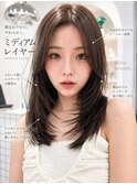 ミディアムレイヤーカット＋ナチュラルカラー