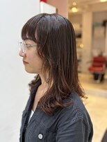 ヘアーライズ 池袋東口店(hair RISE)&nbsp;フレーミングカットストカールキュートレッド30代40代50代