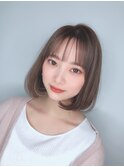 大人ボブ 前下がりボブ