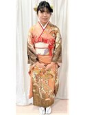 ☆2021ピアジェ成人式☆最新アップスタイル&着付&メイク☆